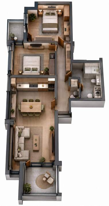 Satış - Apartman olarak Malinova Dolina,  Sofia