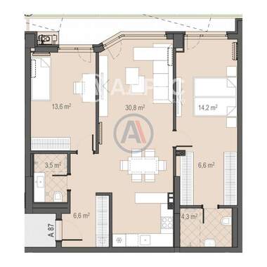 For sale - Apartment in Borovo,  Sofia