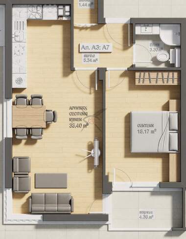 For sale - Apartment in Proslav,  Plovdiv