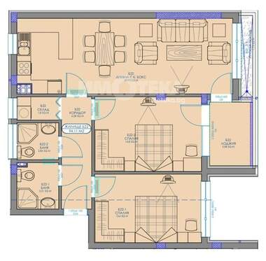 For sale - Apartment in Obelia 2,  Sofia