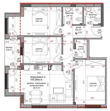 Satış - Apartman olarak Center,  Stara Zagora