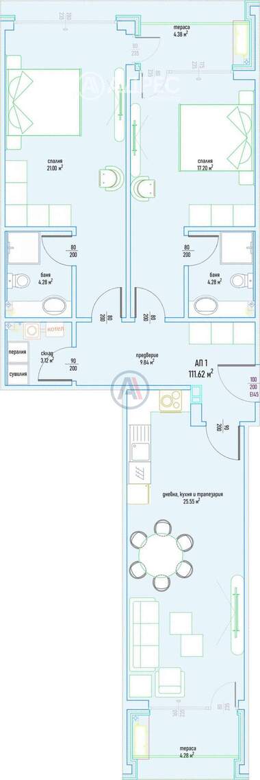 Vânzare - Apartament în Malinova Dolina,  Sofia