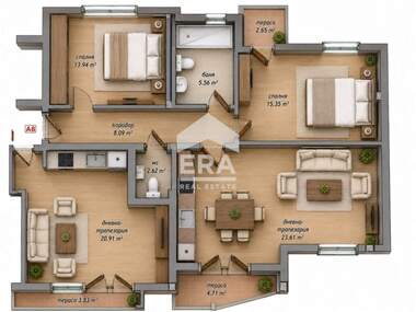 Verkauf - Wohnung in Mladejki halm,  Haskowo