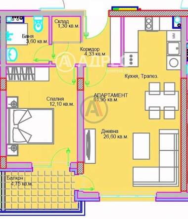 For sale - Apartment in Liulin-5,  Sofia