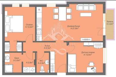 Satış - Apartman olarak Velingrad,  Pazarcik