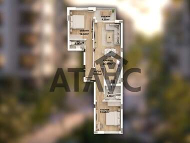 Satış - Apartman olarak Iujen,  Plovdiv