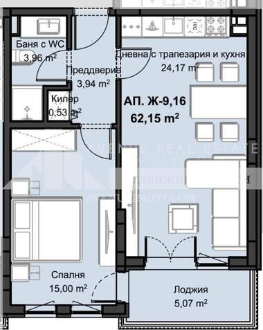 Продажба - Апартамент в Христо Смирненски,  Пловдив