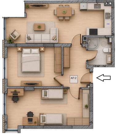 For sale - Apartment in Banishora,  Sofia
