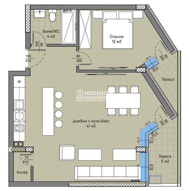 For sale - Apartment in Hristo Smirnenski,  Plovdiv