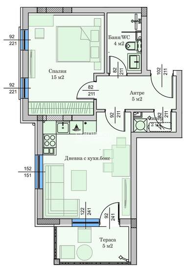 Satış - Apartman olarak Hristo Smirnenski,  Plovdiv