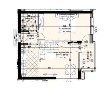 Verkauf - Wohnung in Mladost 1,  Warna