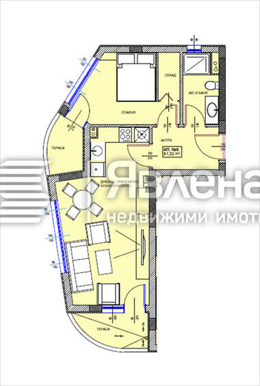 Satış - Apartman olarak Pomorie,  Burgas
