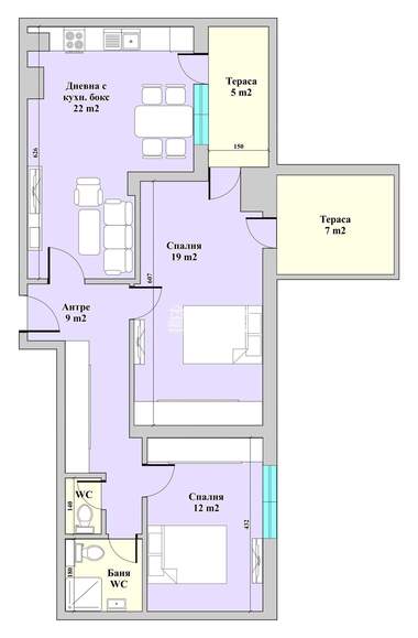 Vânzare - Apartament în Center,  Plovdiv