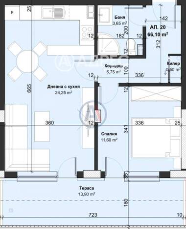 Vânzare - Apartament în Vinița,  Varna