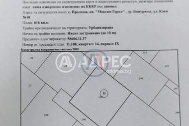 Πώληση - Οικόπεδο για κατασκευή σε Божурище,  София Област