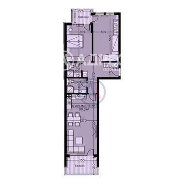 Satış - Apartman olarak Manastirski livadi-Iztok,  Sofia