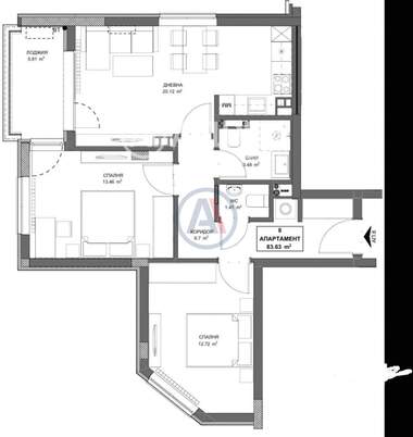 Satış - Apartman olarak Obelia 2,  Sofia