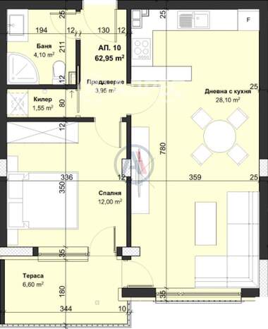 Vânzare - Apartament în Vinița,  Varna