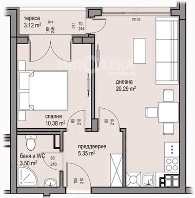 Satış - Apartman olarak Malinova Dolina,  Sofia