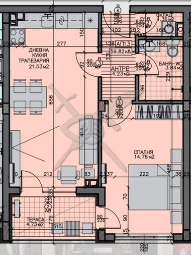 Vânzare - Apartament în Zornița,  Burgas