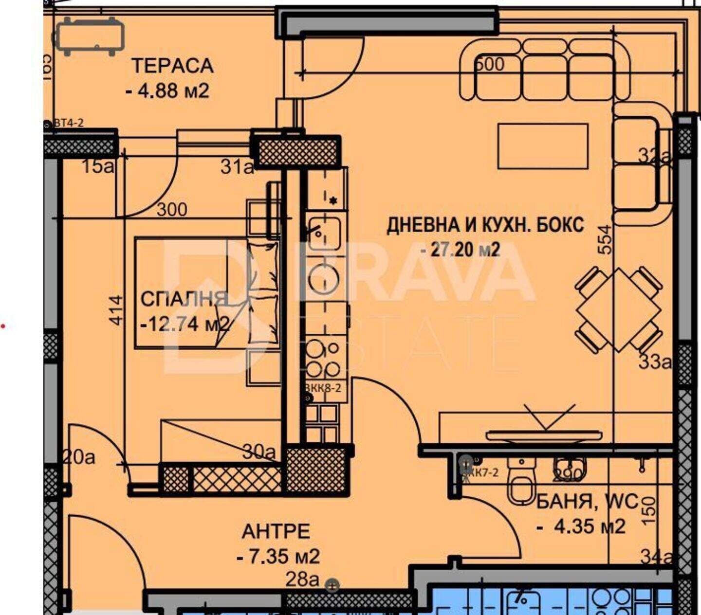 Zweizimmer Wohnung in Kütschuk Parizh, Plovdiv – Foto 2