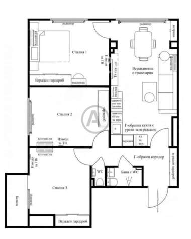 Satış - Apartman olarak Dianabad,  Sofia