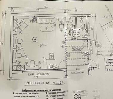 Vânzare - Salon de frumusețe/Birou/Magazin/Depozit/Cabinet de stomatologie în Idealen țentăr,  Pazardjik