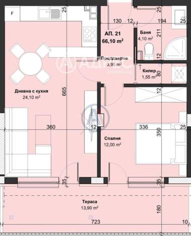 Vânzare - Apartament în Vinița,  Varna