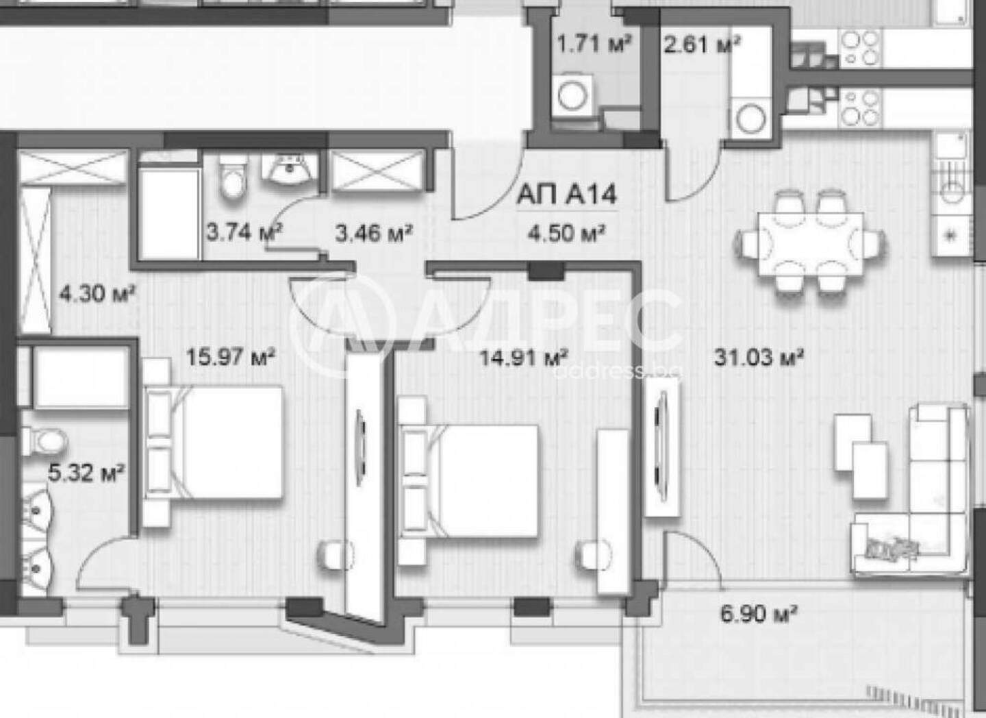 Üç odalı Apartman olarak Krastova vada, Sofia – fotoğraf 4