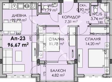 Vânzare - Apartament în Madika,  Burgas