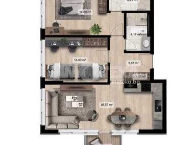 For sale - Apartment in Poligona,  Sofia