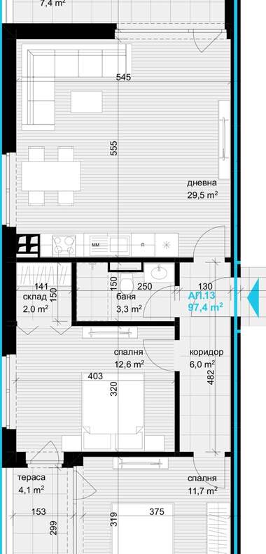 Satış - Apartman olarak Asparuhovo,  Varna