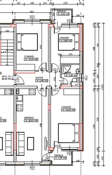 Продажа - Квартира в Широк център,  Благоевград