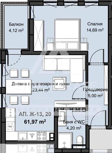 Vânzare - Apartament în Hristo Smirnenski,  Plovdiv