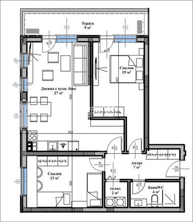 Satış - Apartman olarak Vastaniçeski,  Plovdiv
