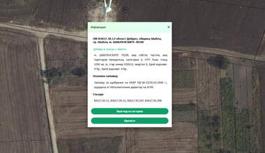 Продажба - Земеделска земя в Шабла,  Добрич