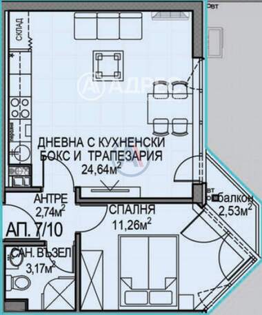 Satış - Apartman olarak Obelia 2,  Sofia