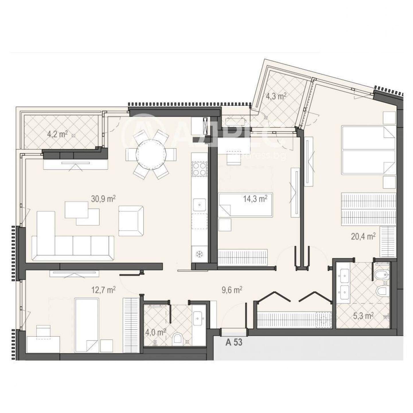3 bedroom Apartment in Borovo, Sofia – photo 3