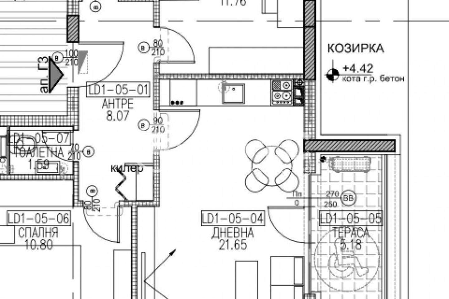 Dreizimmer Wohnung in Wazrazhdane 1, Varna – Foto 3