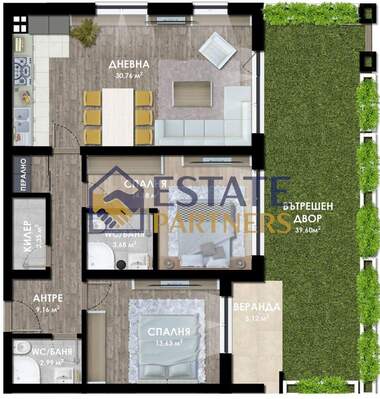 Satış - Apartman olarak Otdih i kultura,  Plovdiv