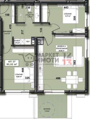 For sale - Apartment in Samara-3,  Stara Zagora