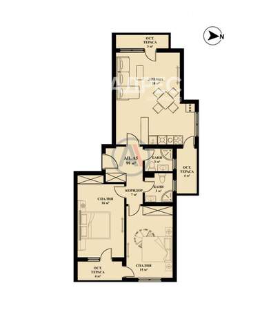 Verkauf - Wohnung in Lülin-5,  Sovia