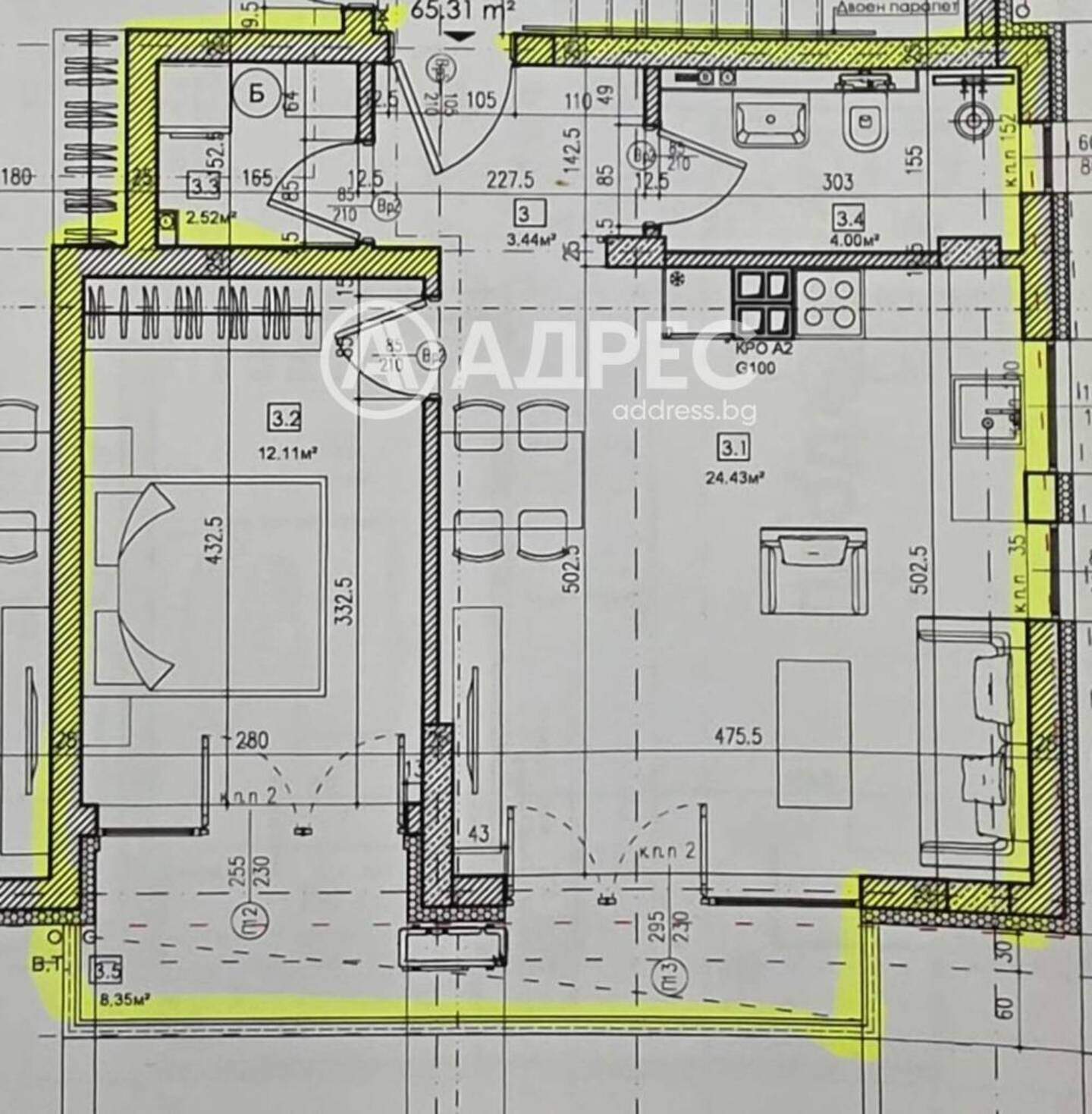 Δίδωμο Διαμέρισμα σε Δρουζμπα-1, Σόφια – φωτογραφία 2