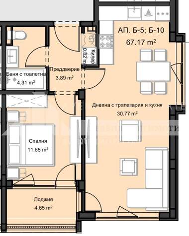 Satış - Apartman olarak Ostromila,  Plovdiv