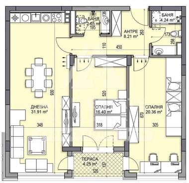Vânzare - Apartament în Gagarin,  Plovdiv