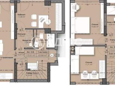 For sale - Apartment in Vrabnica-2,  Sofia