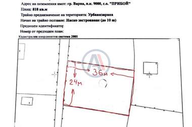 Vânzare - Teren de construcții în Priboî,  Varna