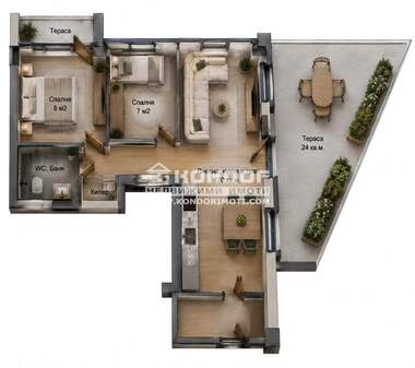 Vânzare - Apartament în Center,  Plovdiv