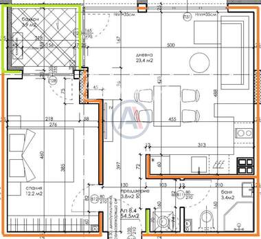 Vânzare - Apartament în Kaîsieva gradina,  Varna