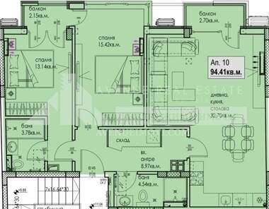 Vânzare - Apartament în Kiuceuk Parij,  Plovdiv